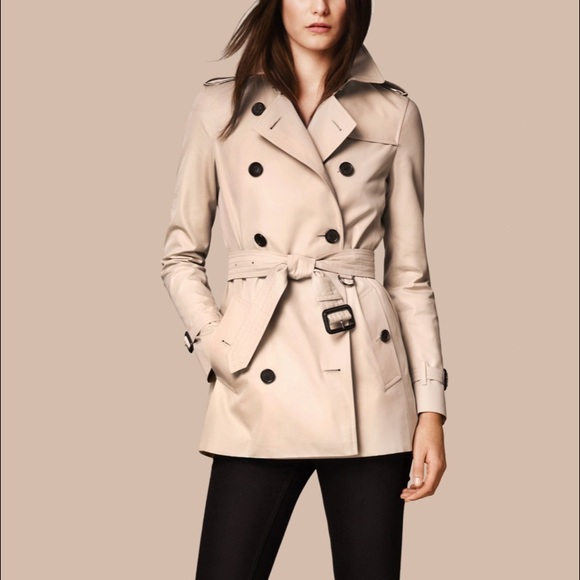 Burberry heritage stone beige Kensington trench coat jacket
